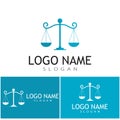 justice law Logo Template vector illsutration design Royalty Free Stock Photo