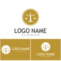 justice law Logo Template vector illsutration design Royalty Free Stock Photo