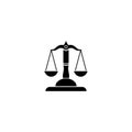 justice law Logo Template Royalty Free Stock Photo