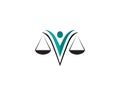 Justice lawyer logo and symbols template icons app Royalty Free Stock Photo