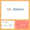 Justice Logo design with Tagline & Front and Back Busienss Card Template. Vector Creative Design