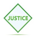 Justice modern abstract green diamond button Royalty Free Stock Photo