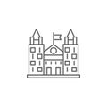 Justice penitentiary outline icon. Elements of Law illustration line icon. Signs, symbols and vectors can be used for web, logo,