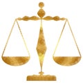 Justice scales, Libra, polygon