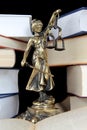 Justice Statue and book. Lawyer background Royalty Free Stock Photo