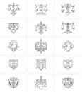 Justice Symbols Set