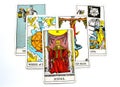 Justice Tarot Card Court and Law, Legalities, Contracts, Documents Royalty Free Stock Photo