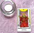 Justice Tarot Card Court and Law, Legalities, Contracts, Documents Royalty Free Stock Photo