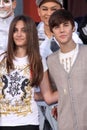 Justin Bieber, Michael Jackson, Paris Jackson Royalty Free Stock Photo