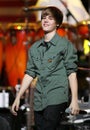 Justin Bieber performs at the SOS Saving Ourselves telethon