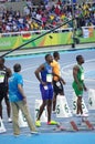 Justin Gatlin, an American sprinter Royalty Free Stock Photo