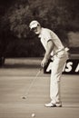 Justin Rose - Putting Out Royalty Free Stock Photo