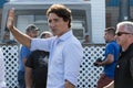 Justin Trudeau waves in Charlottetown