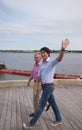 Justin Trudeau waves in Charlottetown