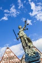 Justitia (Lady Justice) sculpture Royalty Free Stock Photo