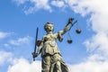 Justitia (Lady Justice) sculpture Royalty Free Stock Photo