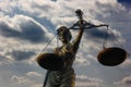 Justitia poetic justice Royalty Free Stock Photo