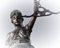 Justitia poetic justice Royalty Free Stock Photo