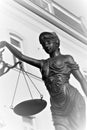 Justitia poetic justice Royalty Free Stock Photo