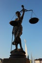 Justitia poetic justice Royalty Free Stock Photo