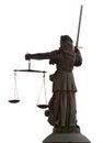 Justitia - from the rear Royalty Free Stock Photo