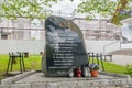 Memorial to memorise death march of evacuation of German Nazi Concentration camp Stutthof Royalty Free Stock Photo