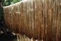 Jute fiber drying on the bamboo stick Royalty Free Stock Photo