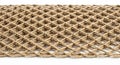 Jute net isolated on white background, coarse fiber mesh, centered view, open weave pattern Royalty Free Stock Photo
