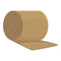 Jute roll icon cartoon vector. Knot cord Royalty Free Stock Photo