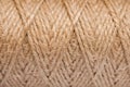 Jute rope. sisal brown natural background Royalty Free Stock Photo