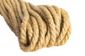 Jute rope skein isolate on a white background Royalty Free Stock Photo