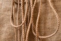 Jute ropes on canvas