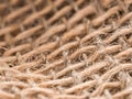 Jute twine texture closeup