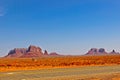 Jutting Rock Outcroppings In Monument Valley, Utah