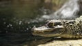 Juvenile Crocodile lying in the sun
