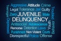 Juvenile Delinquency Word Cloud Royalty Free Stock Photo