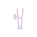 Juvenile idiopathic arthritis gradient linear vector icon