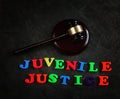 Juvenile Justice letters and gavel