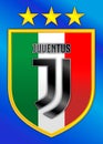 Juventus champion of italy, shield and team logo