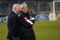 Juventus president Umberto Agnelli and the coach Marcello Lippi before the match