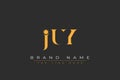 JUY abstract letter logo design Royalty Free Stock Photo