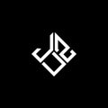 JUZ letter logo design on black background. JUZ creative initials letter logo concept. JUZ letter design
