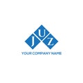 JUZ letter logo design on white background. JUZ creative initials letter logo concept. JUZ letter design