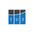 JUZ letter logo design on WHITE background. JUZ creative initials letter logo concept. JUZ letter design.JUZ letter logo design on