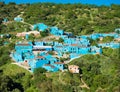 Juzcar, blue Andalusian village in Malaga