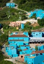 Juzcar, blue Andalusian village in Malaga