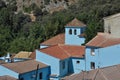 Juzcar, blue town in Malaga, Spain