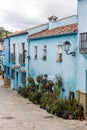 Juzcar in Ronda, the Smurf village, famous village of Andalucia where the movie: The Smurfs was produced.