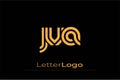 JVA Creative Unique Modern Letter Logo Design. Elegant Monogram Logo Design with Decorative Elements and Typography Royalty Free Stock Photo