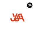JVA Logo Letter Monogram Design Initials Royalty Free Stock Photo